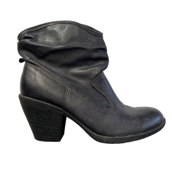 MONTANA Artisian Crafted Leather Boots Black Size 9.5 - Picture 1 of 9